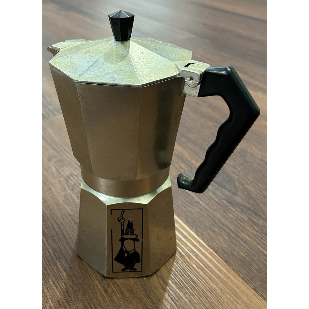 ABC CRUSINALLO ITALY COFFEE Moka ESPRESSO MAKER Stove or Campfire Coffee Pot